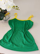 Blusa Alça Fina Classic Brasil - Verde