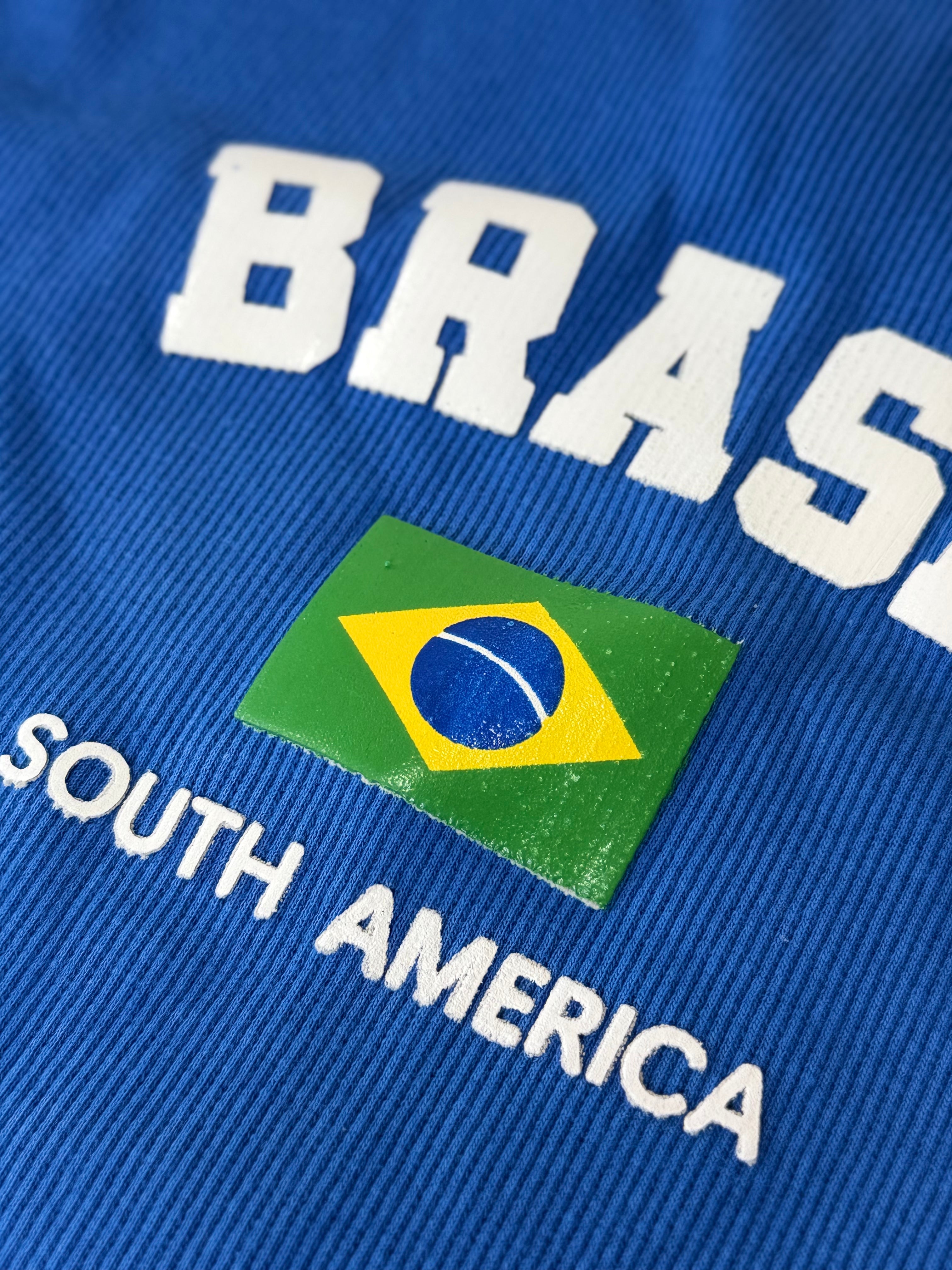 Cropped Brasil South America - Azul