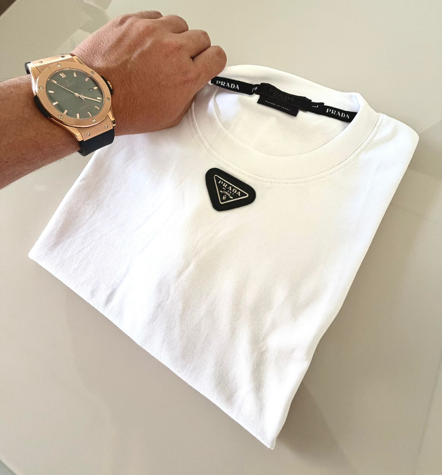 Camiseta P.D Logomarca Centralizada - Branca - G