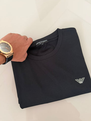 Camiseta E.A Plaquinha Metálica - Preta - G