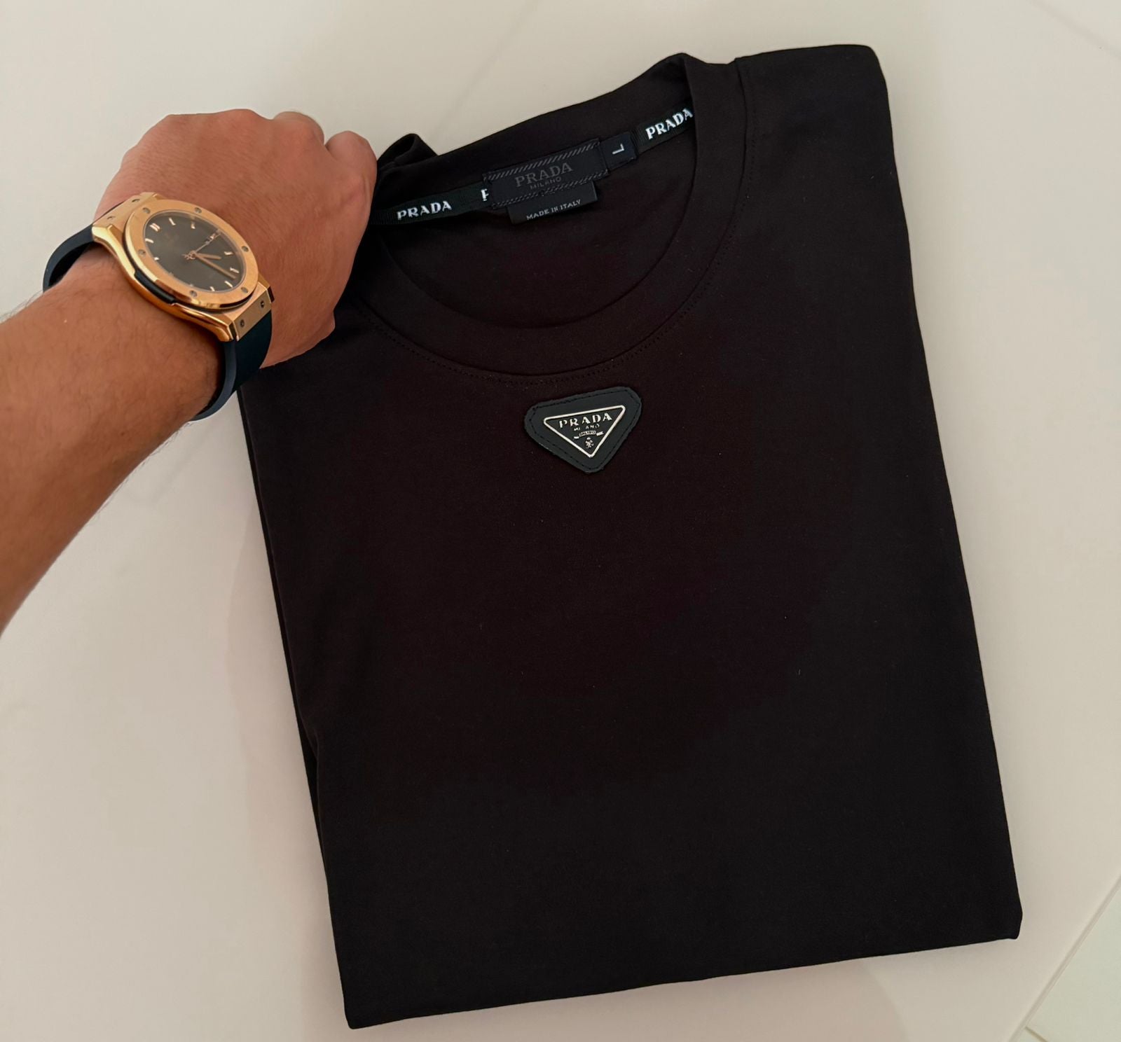 Camiseta P.D Logomarca Centralizada - Preta - G