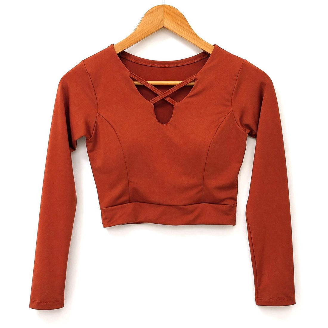 Cropped X - Com Bojo -  Manga longa - Tamanho único